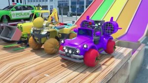 Мультики для детей про Машинки, Игрушка, полицейская машина, пожарная машина, гоночный автомобиль