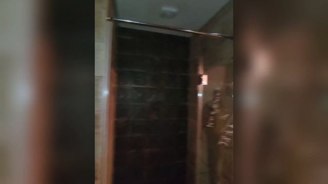 Стеклянная душевая с распашной дверью