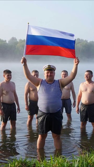 Праздничный день на воде с флагом России #Россия #праздник #лето