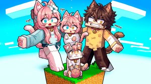 ВСЕ СТАЛИ КОШКАМИ! 😱 ЭТО НЕ СОН... (Майнкрафт Один Блок)