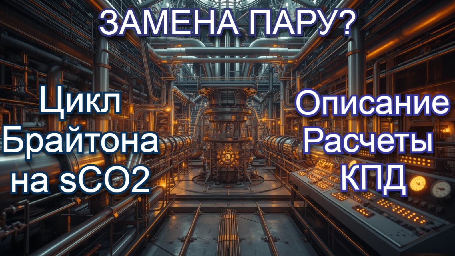 Энергетика будущего: Цикл Брайтона на сверхкритическом CO2 (sCO2).