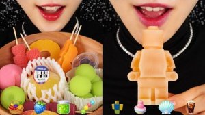 ФРУКТОВЫЕ ЖЕЛЕ МУКБАНГ ASMR | ЗАМОРОЖЕННЫЙ ВОСКОВОЙ КОНФЕТНЫЙ ASMR | ЗВУК ПОЕДАНИЯ КОНФЕТ 🍋