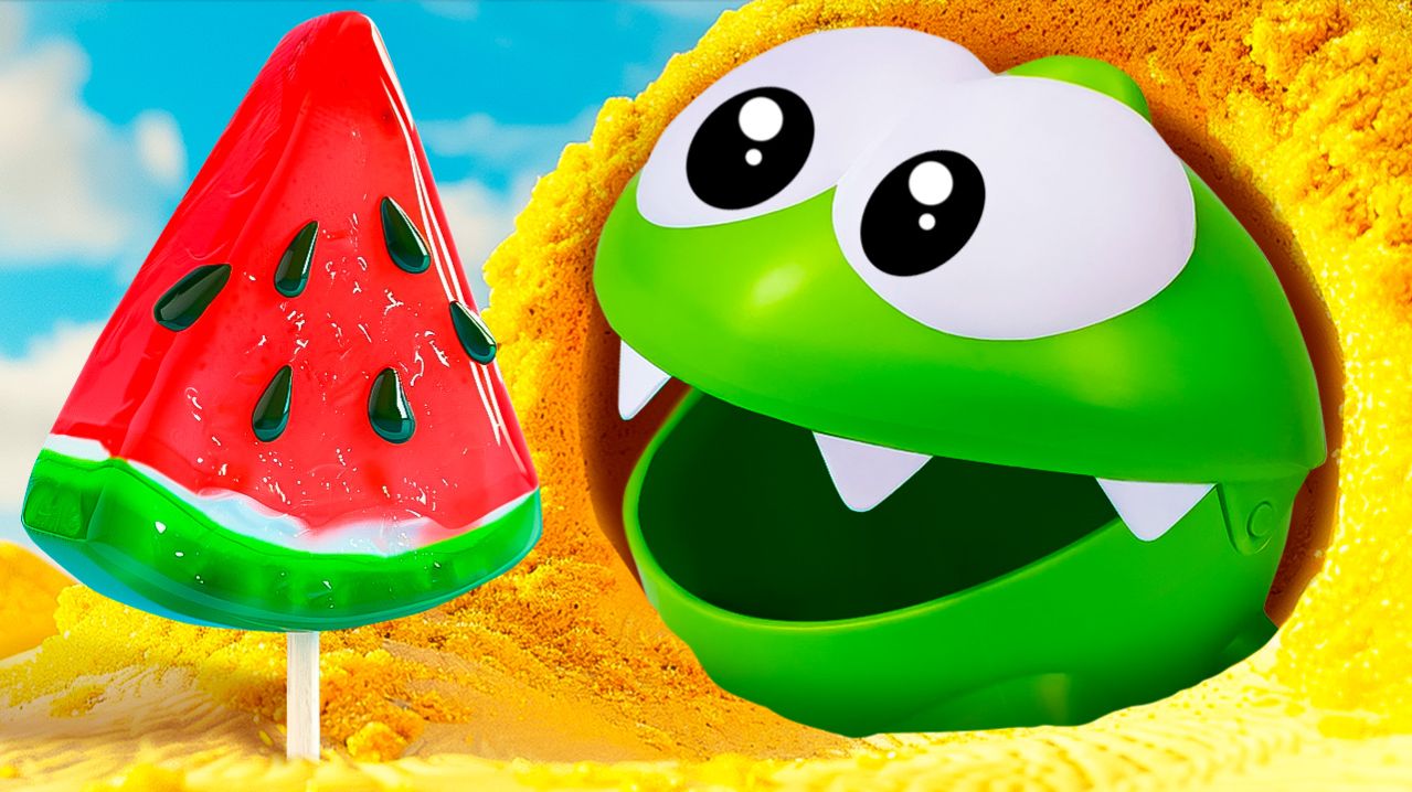 Ам Ням играет в прятки! Развивающие видео для детей в песочнице