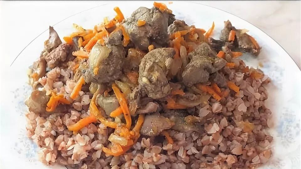 Гречка с куриной печенью в мультиварке. Ужин без хлопот.