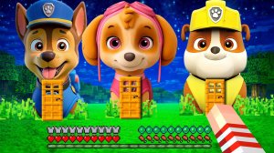 ЧТО НАХОДИТСЯ ВНУТРИ ЩЕНЯЧИЙ ПАТРУЛЬ СКАЙ ГОНЩИК КРЕПЫШ в МАЙНКРАФТ МУЛЬТИК