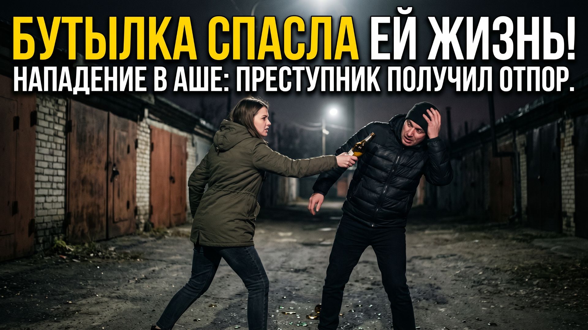 НОЧНОЕ НАПАДЕНИЕ В АШЕ: девушка дала отпор и всё пошло не по плану