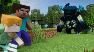 Алекс и Стив напали на Стража - Майнкрафт Мультики