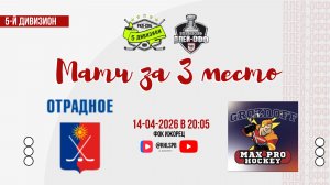 ХК «Отрадное» - ХК «Max Pro» | 14.04.2026