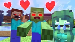 История любви ｜ Жизнь Зоммы и Зомбо в Майнкрафте #7. Майнкрафт Мультик