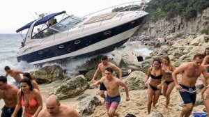 НЕВЕРОЯТНЫЕ ПРОИСШЕСТВИЯ С ЛОДКАМИ, СНЯТЫЕ НА КАМЕРУ