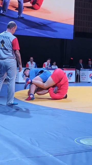 Тhe long-awaited emotions of victory from Maksim MERZLIAKOV (RUS) against Yelaman KOISHYBAYEV (KAZ)