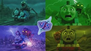 ПАРОВОЗИКИ ТОМАС И ЧУ ЧУ ЧАРЛЬЗ ПРОТИВ ГЕРОЕВ МОНСТР ПОЕЗД 🚂🔥⚔️