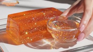 Стеклянный кексик с апельсиновым джемом. Аппетитная ИИ - анимация.