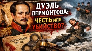Дуэль Лермонтова: Честь или убийство