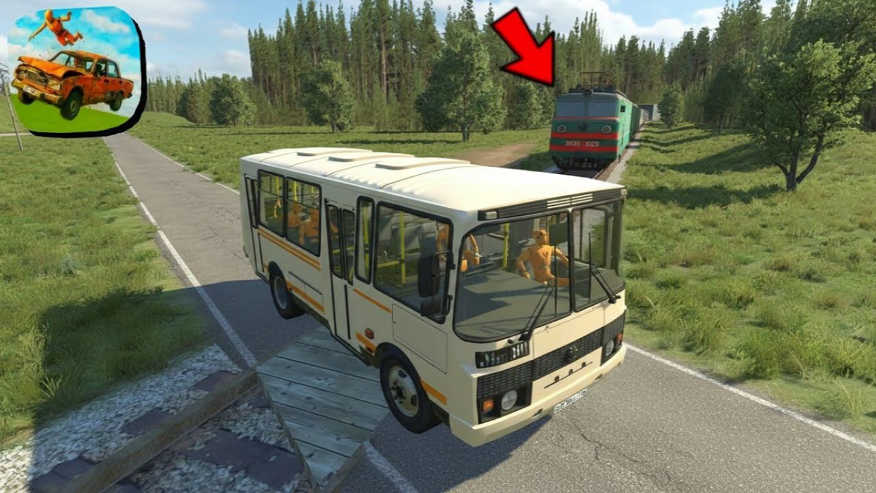 😱 МАШИНЫ ПОД ПОЕЗД | ВАЗ КРАШ ТЕСТ СИМУЛЯТОР 2