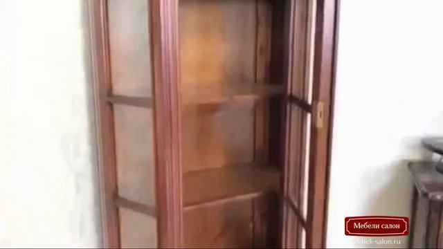 Витрина из массива МИГ508 от фабрики Satin Furniture (Индонезия)