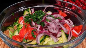 Вкуснее не бывает! Секрет идеального овощного салата за копейки!