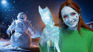 Злобный СНЕГОВИК Захватил мою Младшую Сестру!