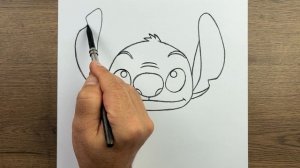 Обучающий рисунок — Как нарисовать Стича — Пошаговый гид по рисованию для начинающих