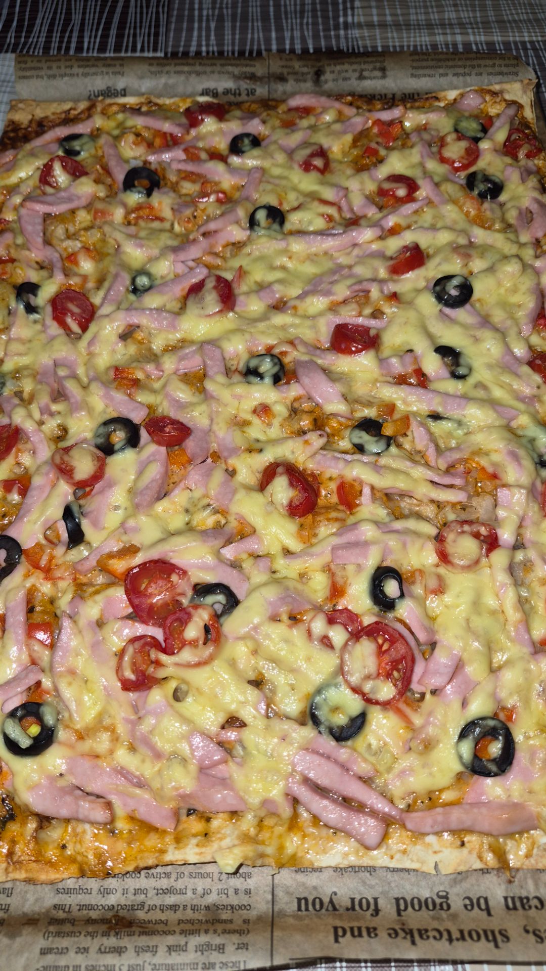 Пицца на лаваше.