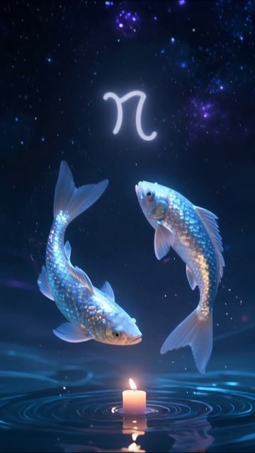 Рыбы и свеча: волшебство водной стихии #рыбы #астрология #вода