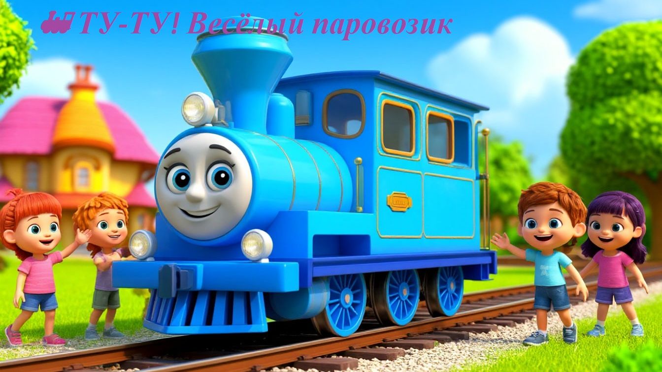 🚂 ТУ-ТУ! Весёлый паровозик. Вирусная песенка для малышей смотреть онлайн