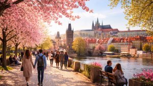 ⭐ Прага. Весенняя прогулка по красивым местам | Чешская Республика 4K