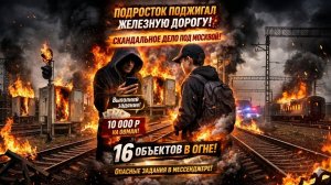 Подростка втянули в серию поджогов на железной дороге