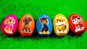 ПАСХАЛЬНЫЕ ЯЙЦА-СЮРПРИЗЫ ЩЕНЯЧИЙ ПАТРУЛЬ: Скай, Зума, Гонщик, Крепыш, Маршалл