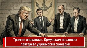 Трамп в операции с Ормузским проливом повторяет украинский сценарий
