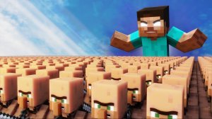 ХЕРОБРИН ЗАЩИЩАЕТ ДЕРЕВНЮ - Майнкрафт Мультики