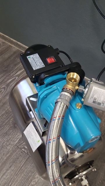 Ручная сборка под заказ, станция GREENPUMP JET 80LONG для абиссинской сважины на баке 50 литров