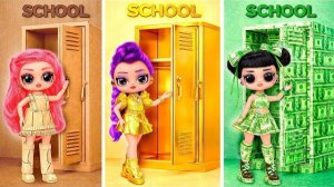 Huntrix в школе: картонный, золотой и денежный стиль! DIY с Лалилу!