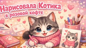 КОТИК В РОЗОВОЙ КОФТЕ