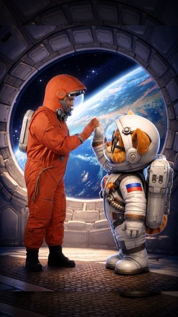 Космонавты