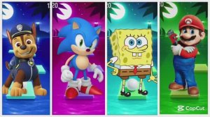 Щенячий Патруль, Соник, Губка Боб и Супер Марио