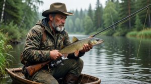 Охота и Рыбалка ЛОВЛЯ ХАРИУСА по ДЕДОВСКИ Норка Чага Тайга Сибирь Гадюка Выживание Лес Рыба Природа