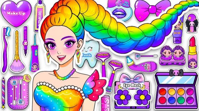 K-POP ОХОТНИКИ НА ДЕМОНОВ РУМИ УХОД ЗА ВОЛОСАМИ, КОЖЕЙ, МАКИЯЖ И МОДА | РАСПАКОВКА СЛЕПОГО ПАКЕТА