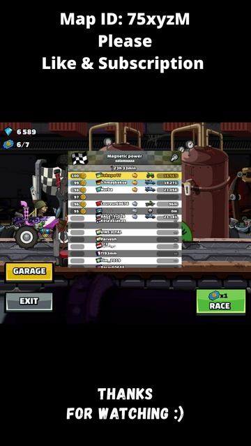 🧲 Is MONSTER TRUCK The Best Today? 🧲 (Magnetic Power) - Hill Climb Racing 2 #shorts #hcr2