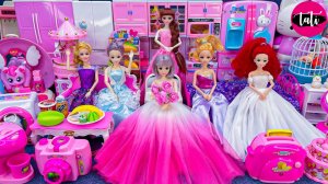 Играем в игрушки из мультика принцесса кукла Барби. Мультфильм для детей. ASMR АСМР