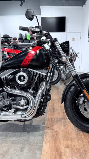 2014 HD Fat Bob Black Denim 23K (VIN *5HD*6494)