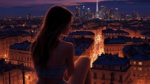 And the night is tired with us