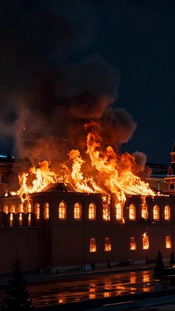 Пепел надежды: когда всё в огне #пожар #разрушение #мрак