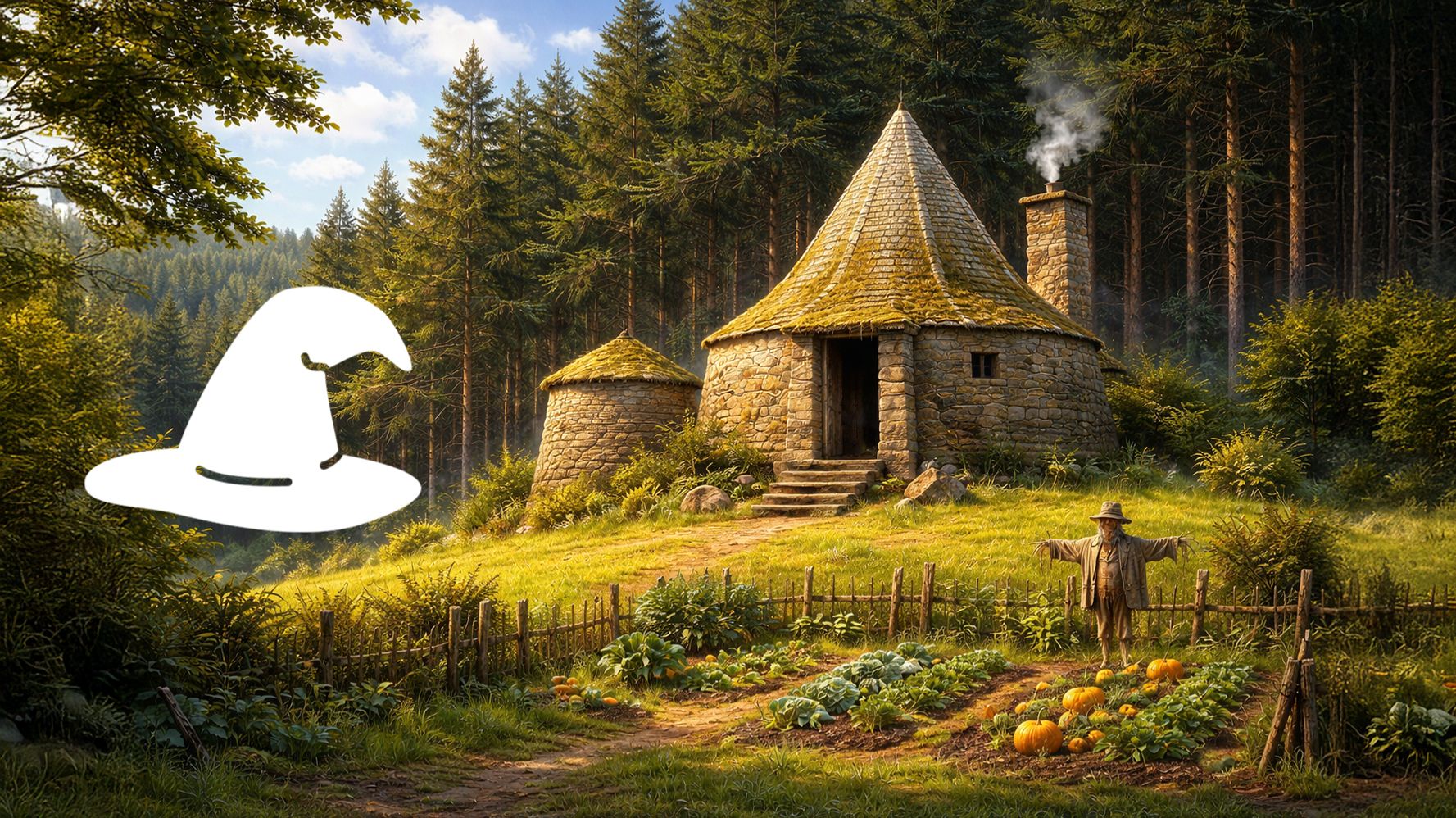 Дом Хагрида 3 часа • дом в лесу уютная хижина ночь • для отдыха и работы 🏡 Фоновая музыка