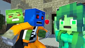 История любви ｜ Жизнь Зоммы и Зомбо в Майнкрафте, "РЕСТОРАН". Майнкрафт Мультик