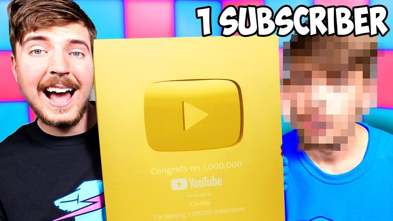 НАБРАЛ 1,000,000 ПОДПИСЧИКОВ СЛУЧАЙНОМУ ПОДПИСЧИКУ! MRBEAST МИСТЕРБИСТ НА РУССКОМ мистер бист