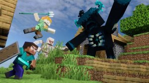 АЛЕКСТ И СТИВ СРАЖАЮТСЯ СО СТРАЖЕМ - Майнкрафт Мультики