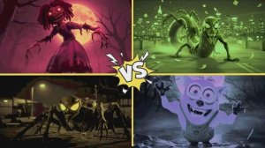 МУЛЬТИКИ ПРО ПОМНИ И МИНЬОНОВ ГЕРОИ ЦИРКА И ПАУК МОНСТР 🎪🕷️🟡