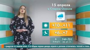 Погода в Старом Осколе на 15 апреля