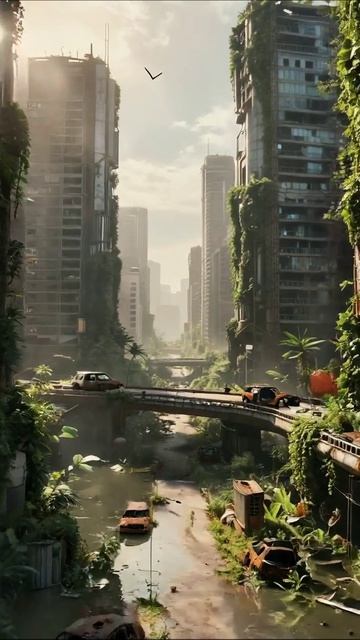 Постапокалиптический мир: природа возвращает свои права #постапокалипсис #природа #город